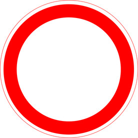 禁止通行图标