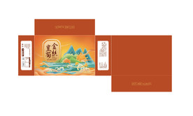 AI矢量金丝皇菊包装