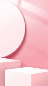 简约粉色海报图