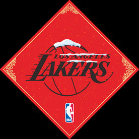 NBA官方湖人新年款衣服印花