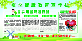 夏季健康宣传公益活动海报素材