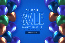 生日背景 节日气球