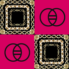 链条 方格 首饰盒