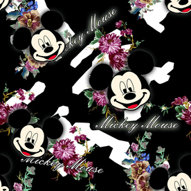 米奇花朵艺术字