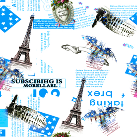 巴黎铁塔 罗马斗兽场