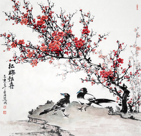 红梅报喜