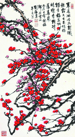 红梅探春