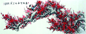 喜鹊登梅鸿运开