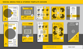 美食菜单 点菜单 餐饮海报图片