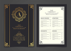 茶餐厅折页菜单图片