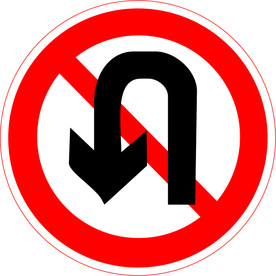 禁止掉头图标