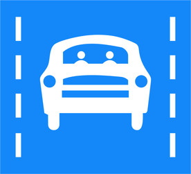多乘员车道图标