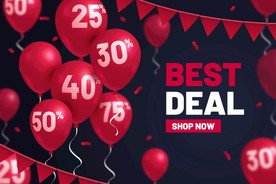 生日背景 节日气球