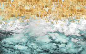 山水画 中式背景墙 装饰画 新