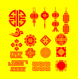 AI矢量中式图案