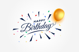 生日背景 节日气球