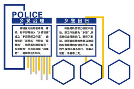 警务室文化墙-乡贤治理乡警回归