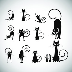 猫剪影