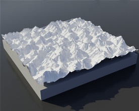 obj C4D模型 山