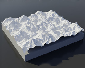 obj C4D模型 山