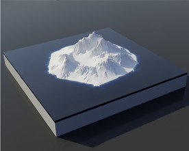obj C4D模型 山
