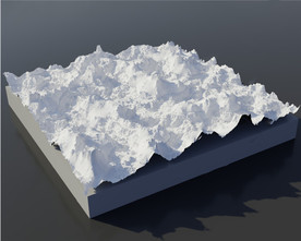 obj C4D模型 山