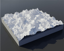 obj C4D模型 山
