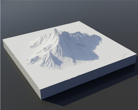 obj C4D模型 山