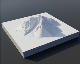 C4D模型 山