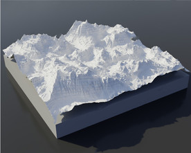 obj C4D模型 山
