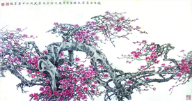 红梅花开