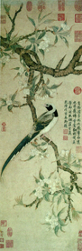 梨花山鹊图