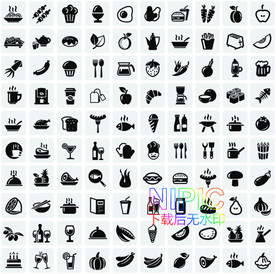 黑白小图标模版