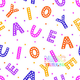 字母衣服印花eps矢量图