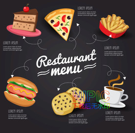 西餐宴会ai矢量图