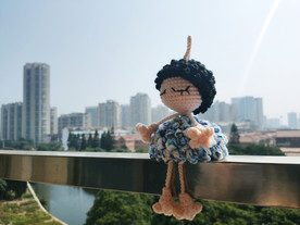 钩织小玩偶 吊脚娃娃  小娃娃