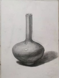 素描长嘴瓶