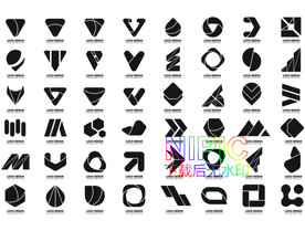 炫彩标志eps模板下载