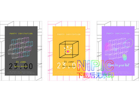 孟菲斯风格eps模版