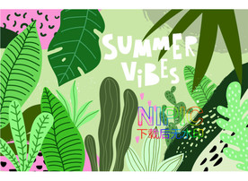 叶子eps模板下载