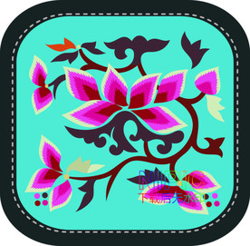 绣花图案eps图形