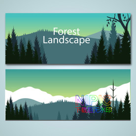 森林地形ai图片