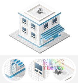 2.5d城市eps矢量格式