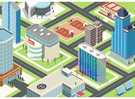 2.5d城市ai模版