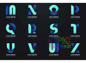 炫彩标志eps模板下载