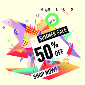 孟菲斯eps模板下载