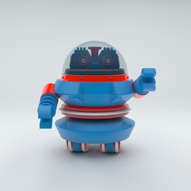 C4D模型卡通机器人