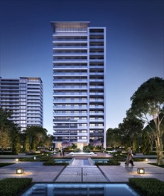 绿城别墅洋房住宅园林夜景景观