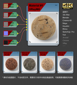 4K超清土壤材质贴图