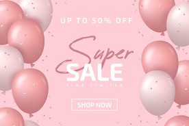 生日背景 节日气球